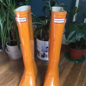SOLD BEAUTIFUL Authentic Orange Hunter Boots